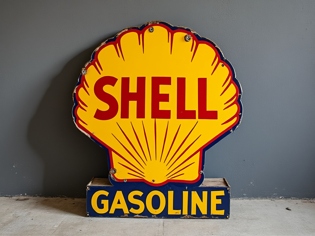 Find the value of original advertising porcelain signs by brand