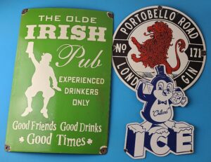 Vintage Porcelain Signs