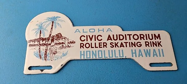 Vintage Aloha Honolulu Hawaii Topper Sign Ad on Automobile Topper 306105175758 600x270 1