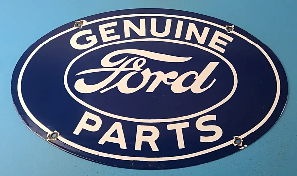 Vintage Ford Automobile Sign Gas Car Service Station Pump Plate Porcelain Sign 306104667561 600x356 1