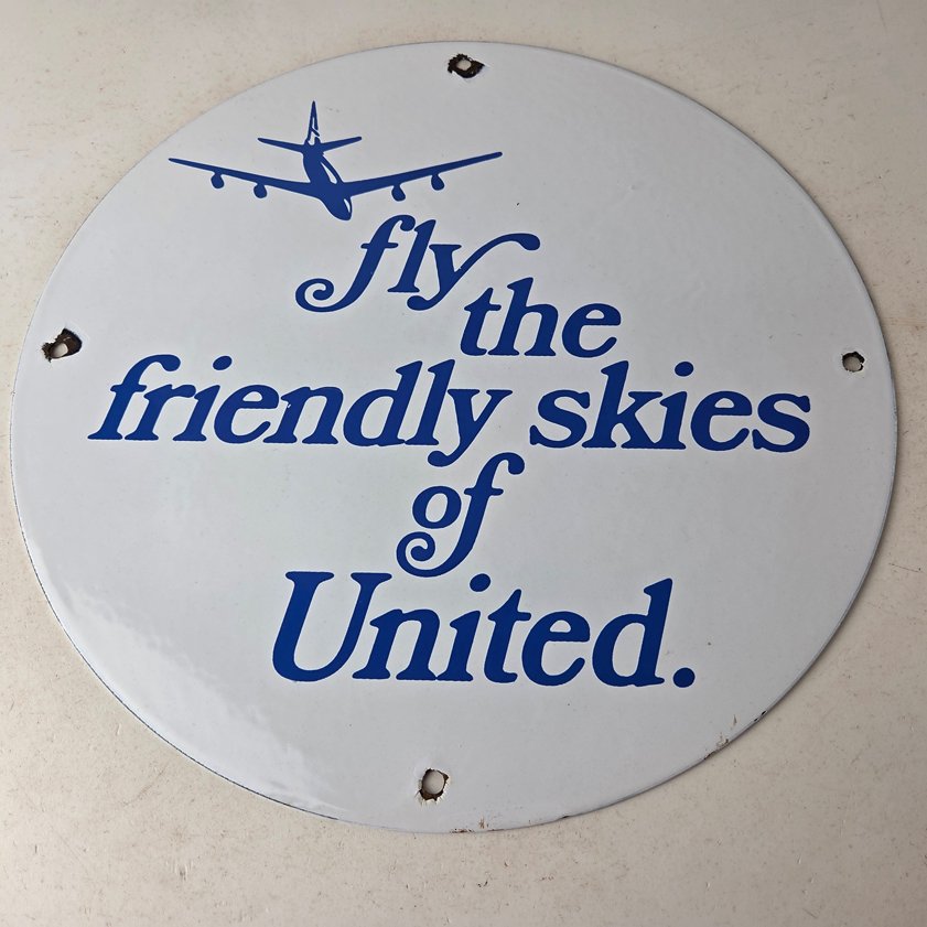 Vintage advertising porcelain signs
