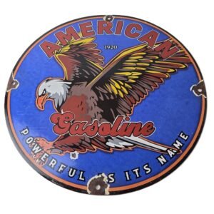 porcelain gas pump plate signs