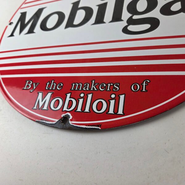 Vintage Mobilgas Porcelain Sign – Mobil Fill Up Porcelain Gas Pump ...