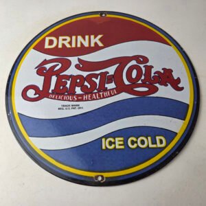 Vintage porcelain gas pump plate signs