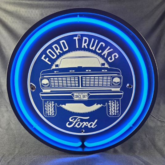 vintage neon can advertise display