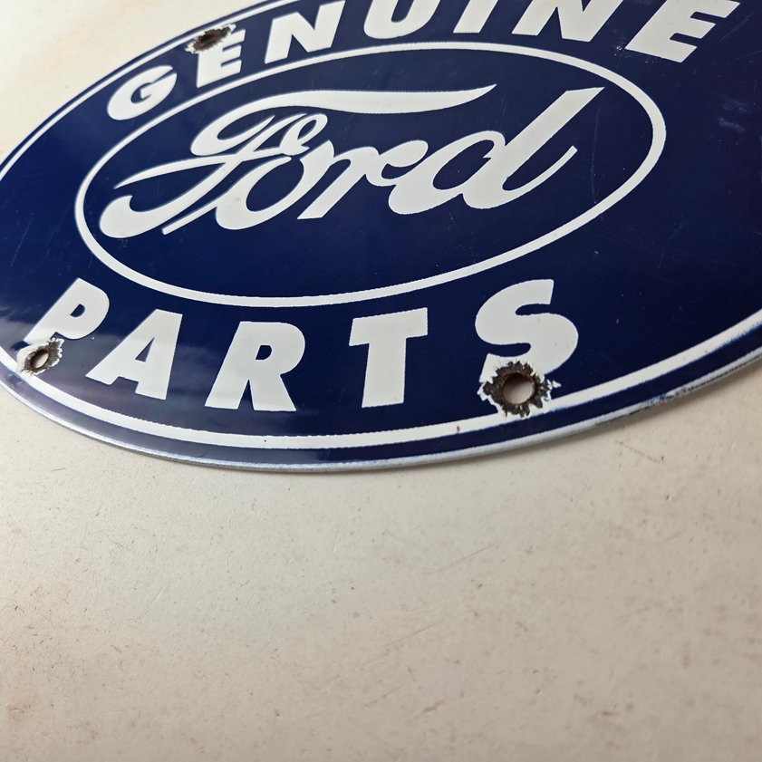 Vintage Ford Automobile Sign - Gas Car Service Station Pump Motor Porcelain Sign - Image 13