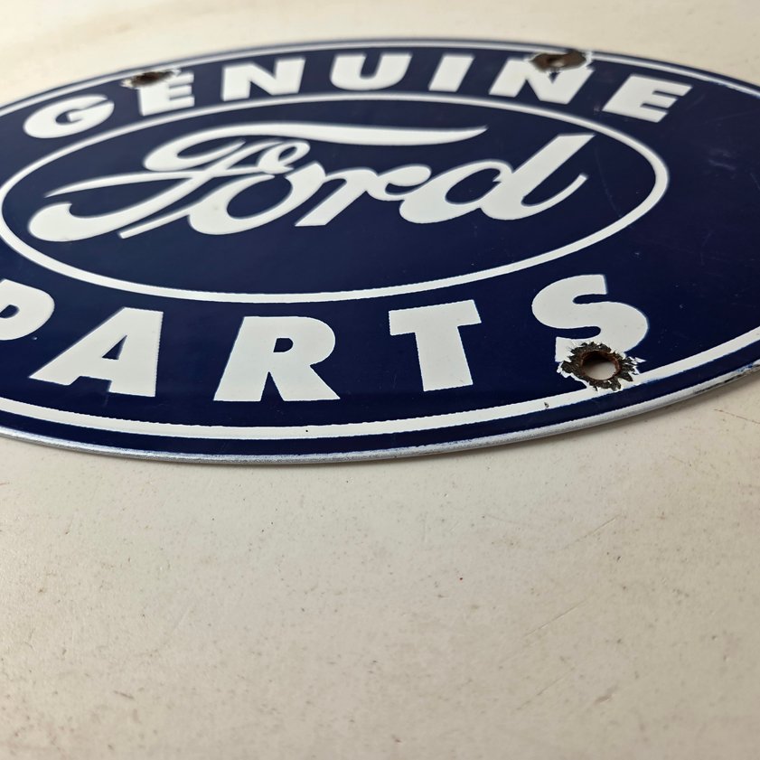 Vintage Ford Automobile Sign - Gas Car Service Station Pump Motor Porcelain Sign - Image 9