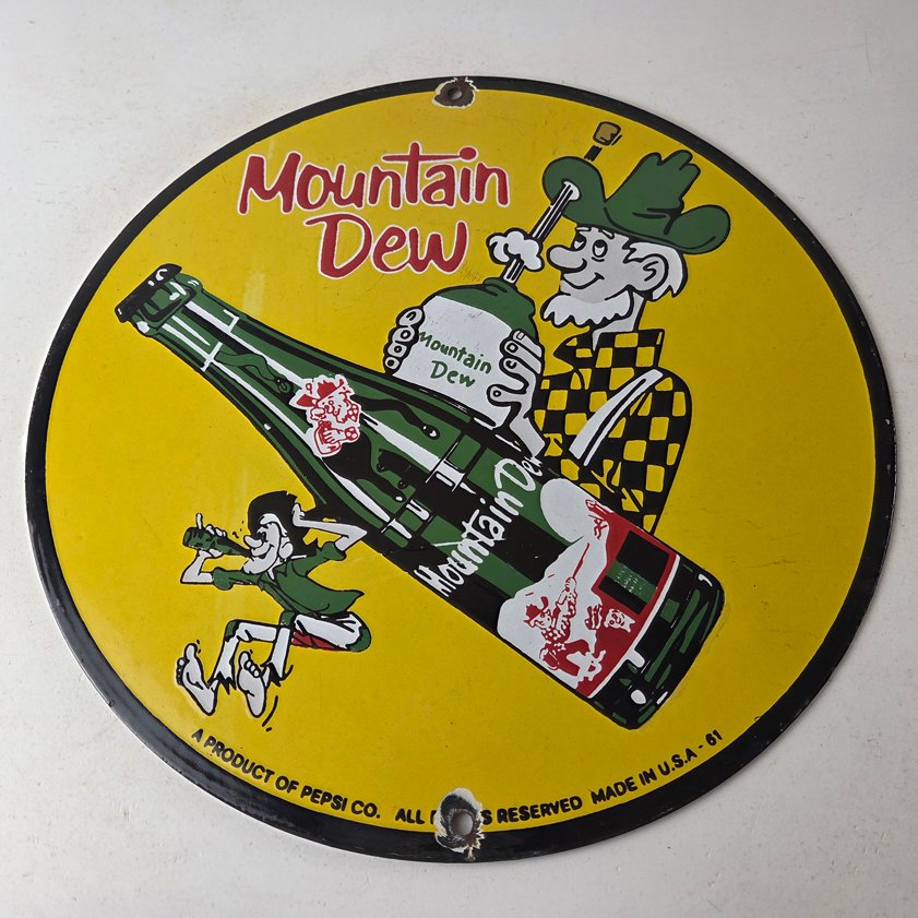 Vintage porcelain gas pump plate signs