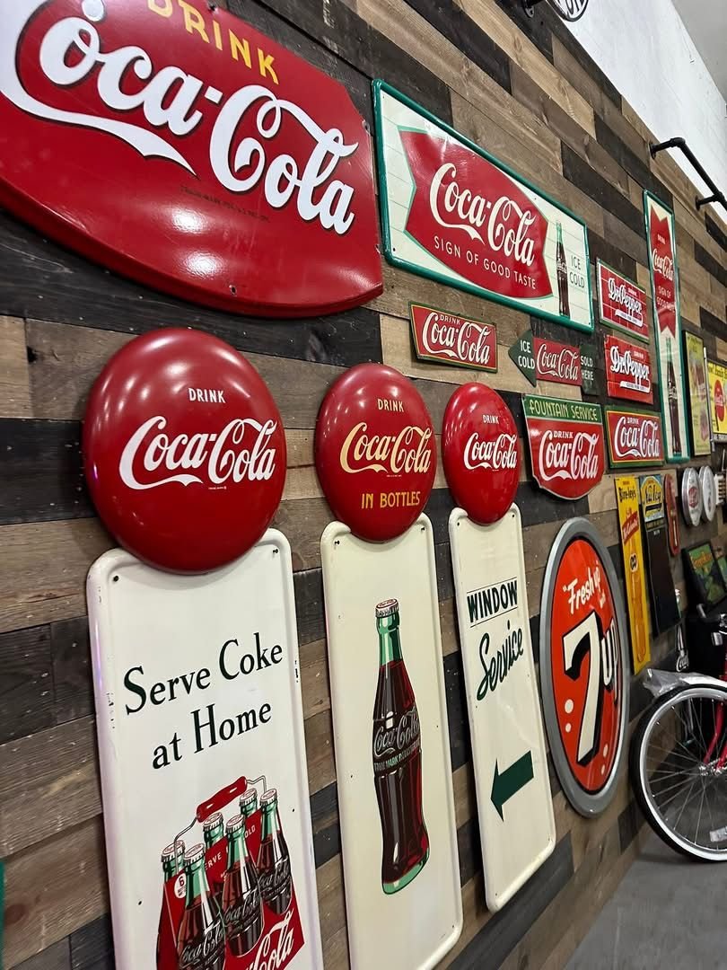 Coca cola antique porcelain signs