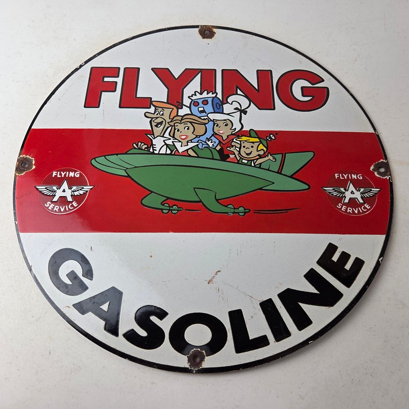 porcelain gas pump plate signs
