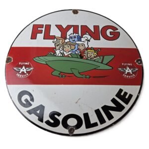 porcelain gas pump plate signs