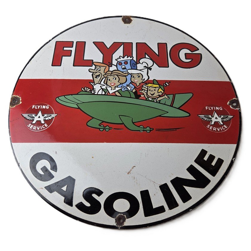 porcelain gas pump plate signs