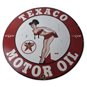 porcelain gas pump plate signs