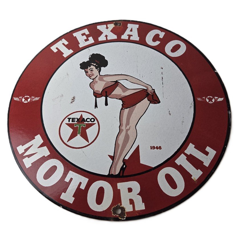 porcelain gas pump plate signs