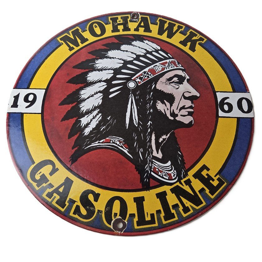 porcelain gas pump plate signs