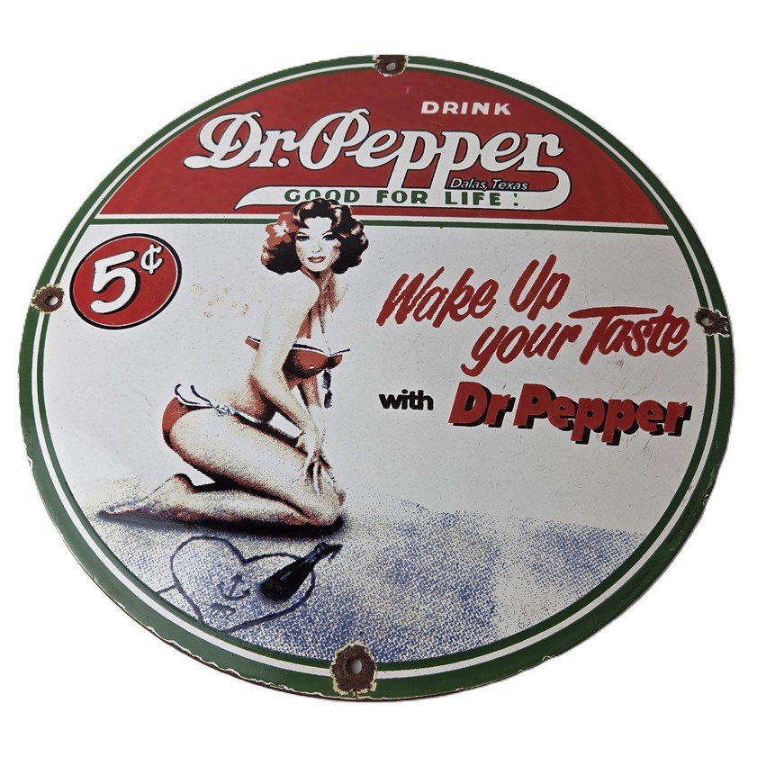 Vintage advertising porcelain signs