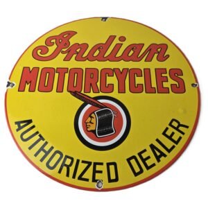 Vintage porcelain gas pump plate signs