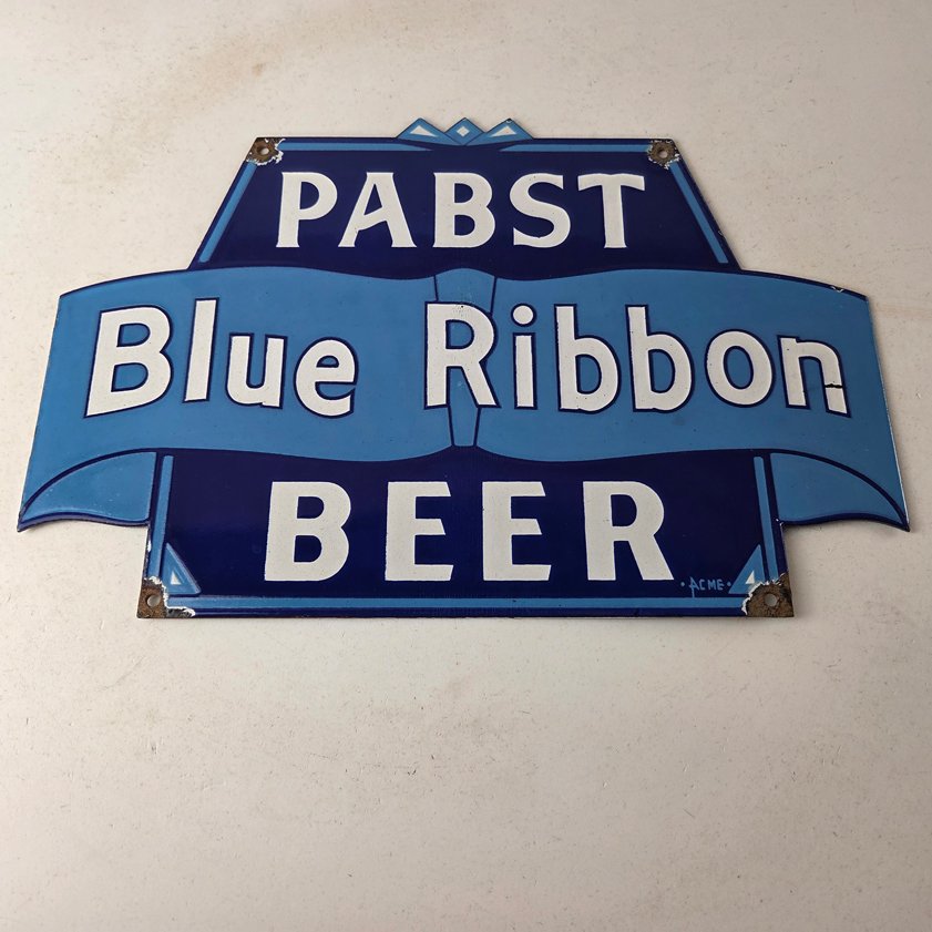Vintage porcelain gas pump plate signs