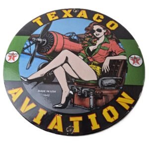 porcelain gas pump plate signs