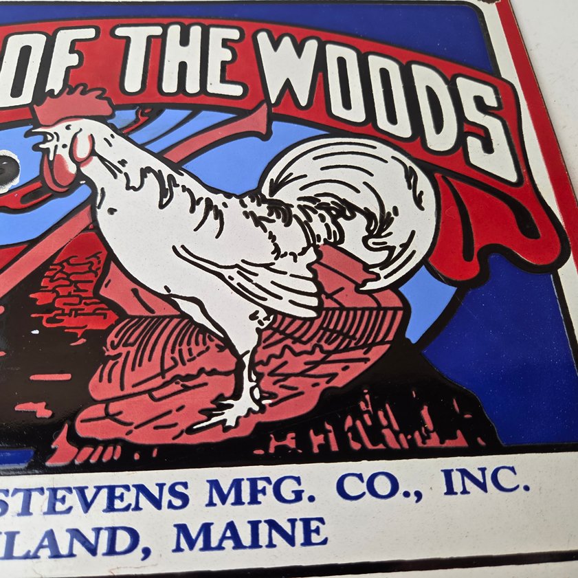 Vintage Cock of The Woods Sign - Axe Service Station Knife Store Gas Pump Sign - Image 4