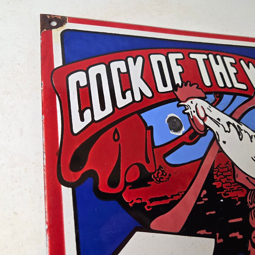 Vintage Cock of The Woods Sign - Axe Service Station Knife Store Gas Pump Sign - Image 5