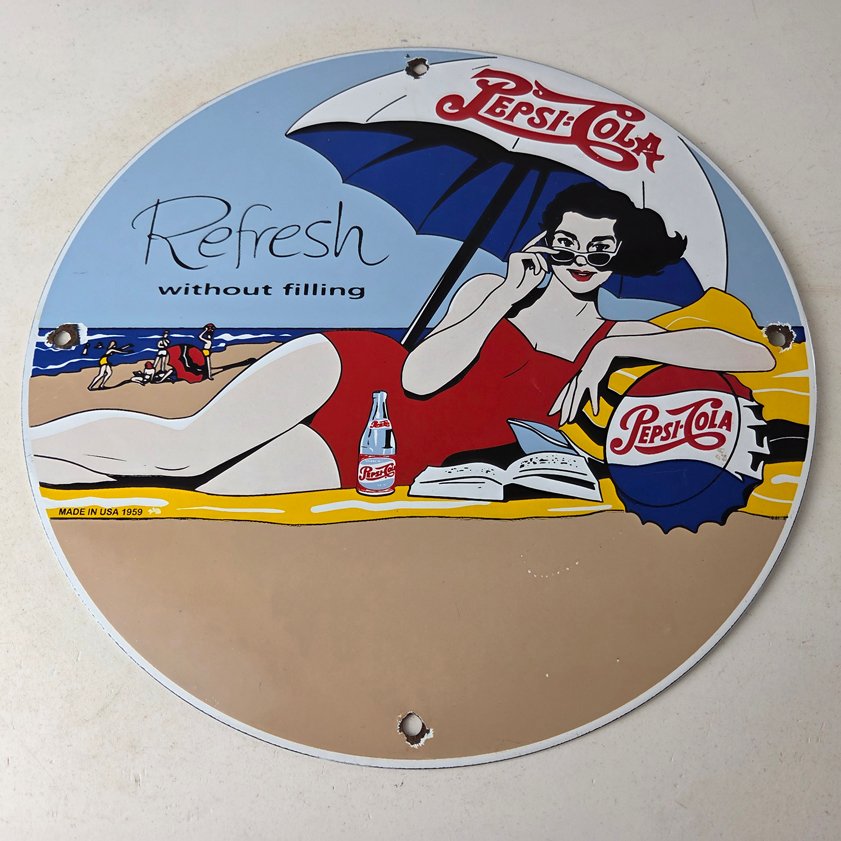 Vintage advertising porcelain signs