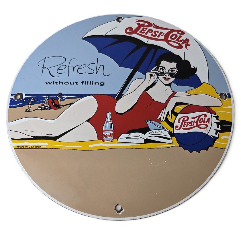 Vintage advertising porcelain signs