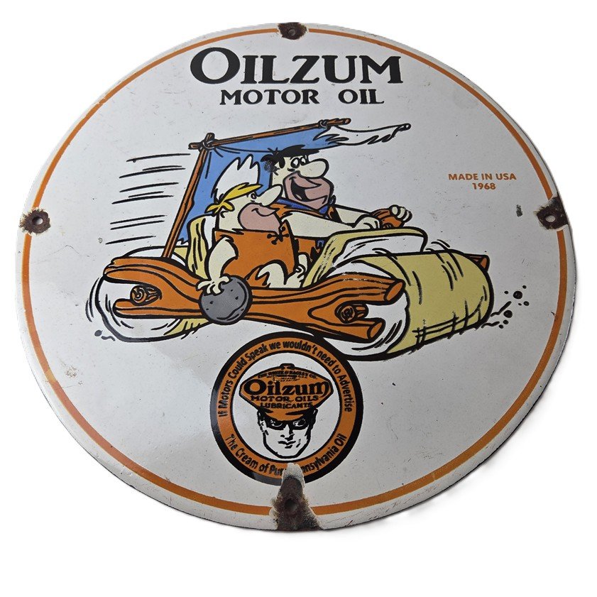 porcelain gas pump plate signs
