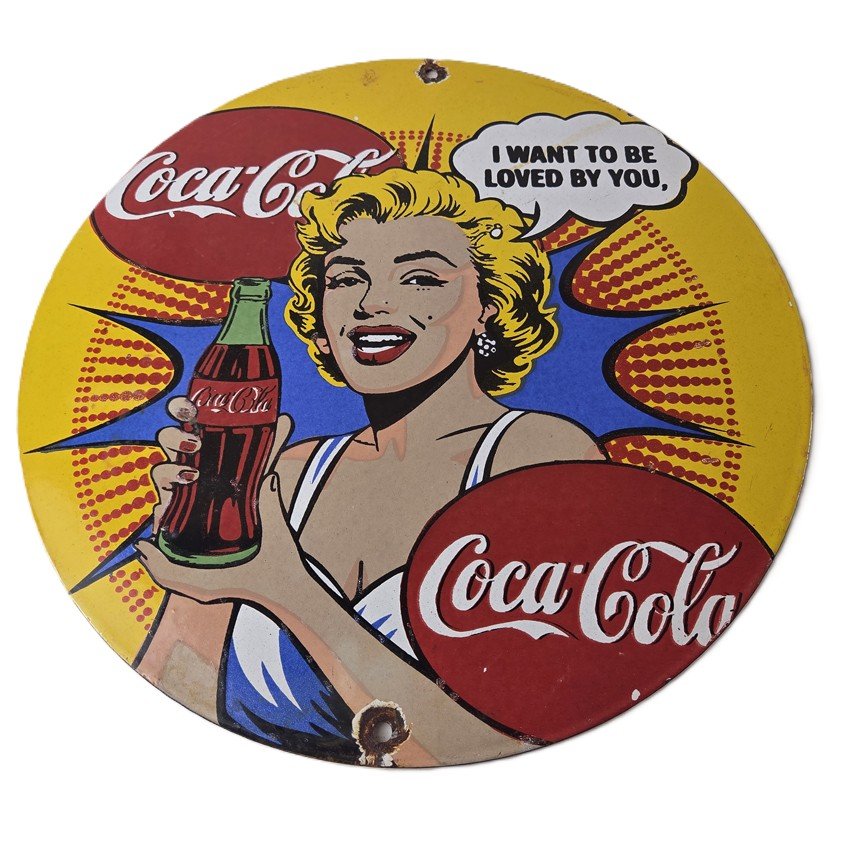 Vintage advertising porcelain signs