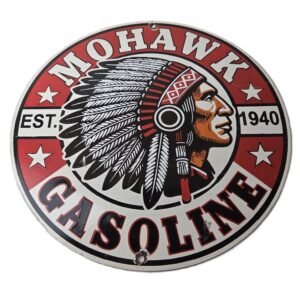 porcelain gas pump plate signs