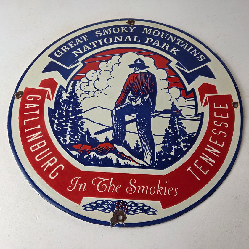 Vintage advertising porcelain signs