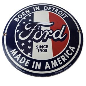 porcelain gas pump plate signs