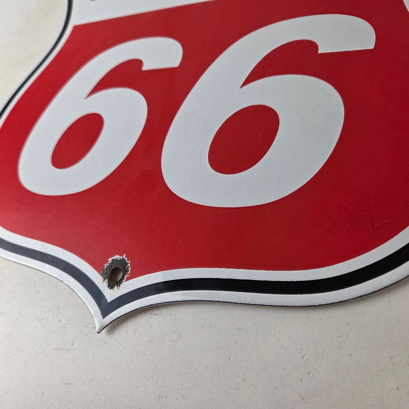 Vintage Porcelain Sign - Phillips 66 Gas Pump Service Station Sign - Image 13