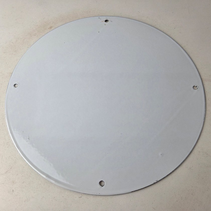 Vintage Johnson Gasoline Sign - Time Tells Gas Oil Pump Plate Porcelain Sign - Image 7