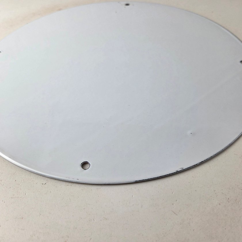 Vintage Johnson Gasoline Sign - Time Tells Gas Oil Pump Plate Porcelain Sign - Image 9