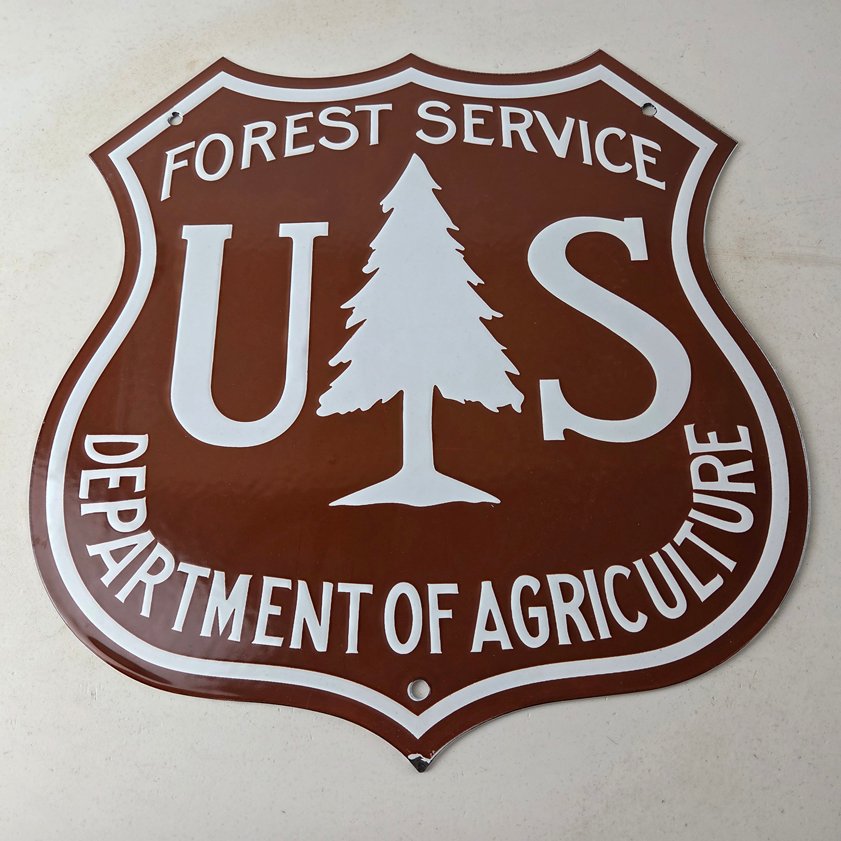 Vintage porcelain gas pump plate signs