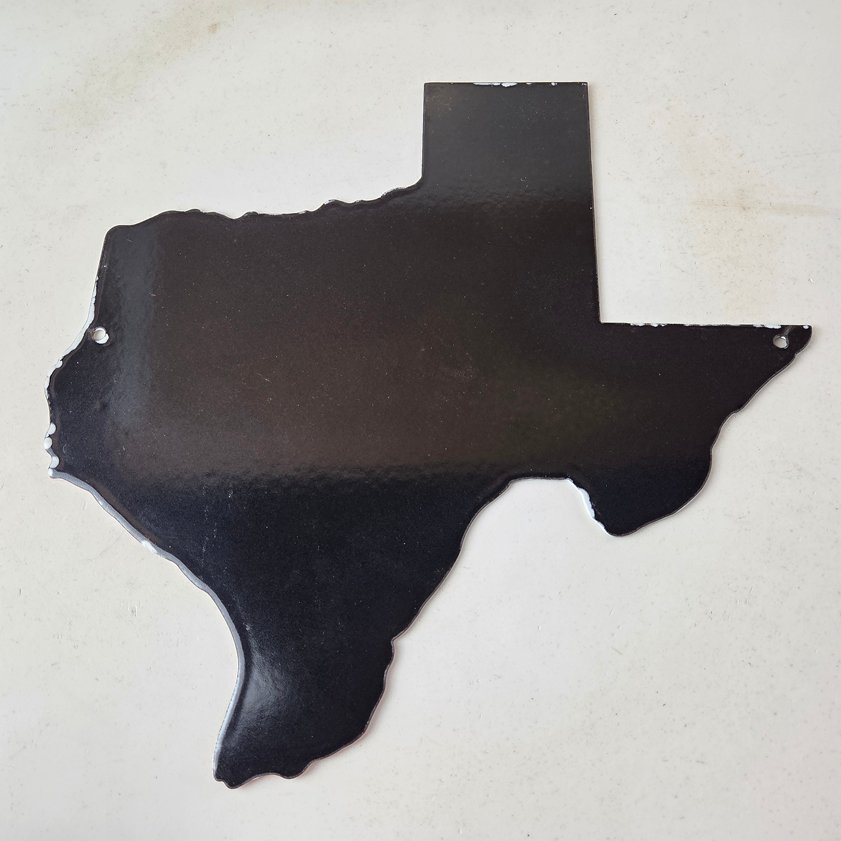 Vintage Texas Flag Sign - USA Gas Service Station Pump Plate Porcelain Sign - Image 7