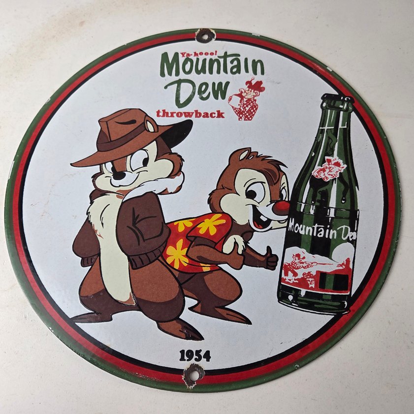 Vintage porcelain gas pump plate signs
