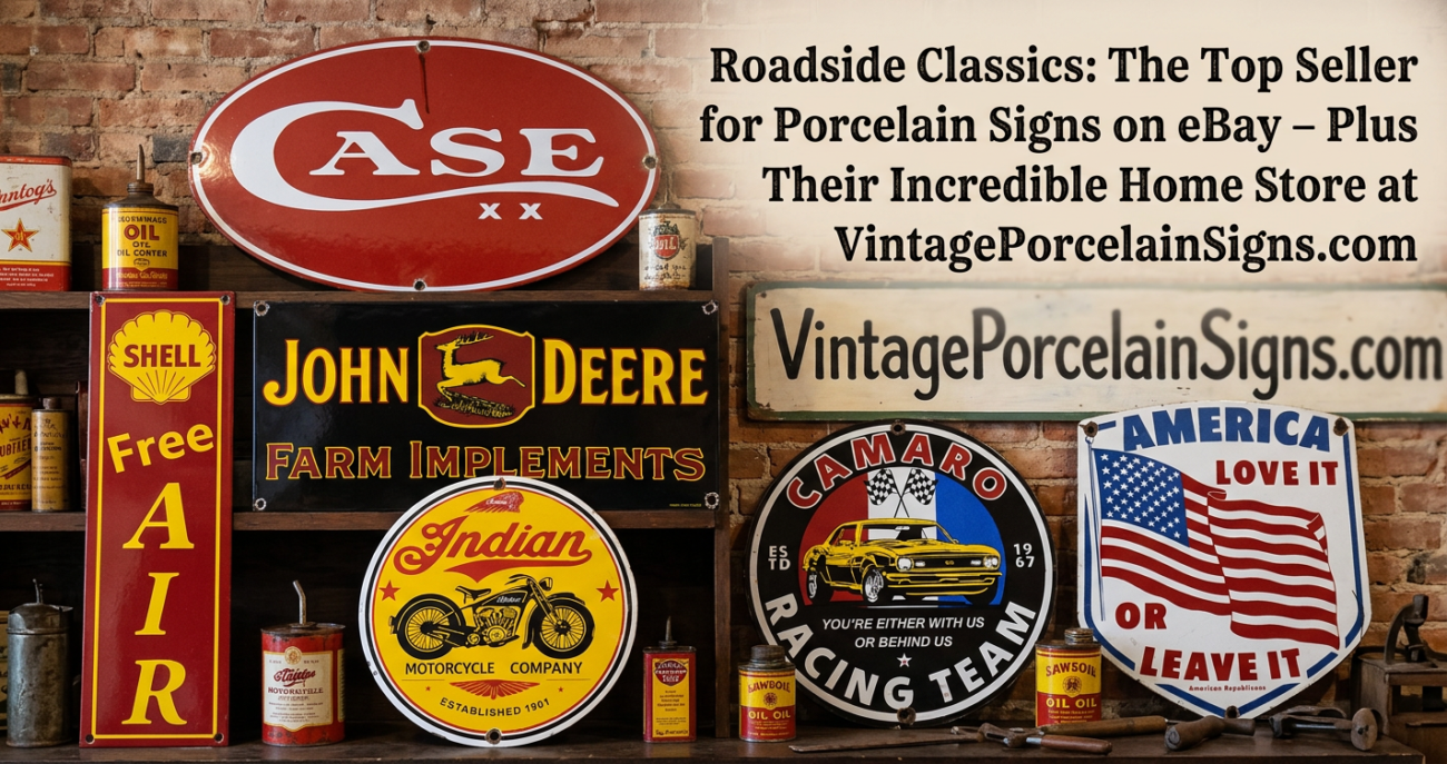 Roadside Classics Porcelain Sign Seller on eBay