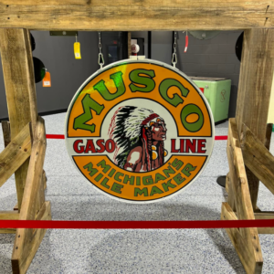Original Musgo Porcelain Vintage Sign
