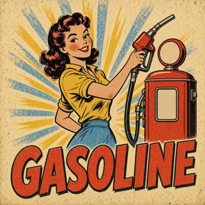 Gasoline porcelain signs