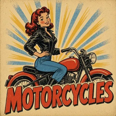 Motorcycles porcelain signs