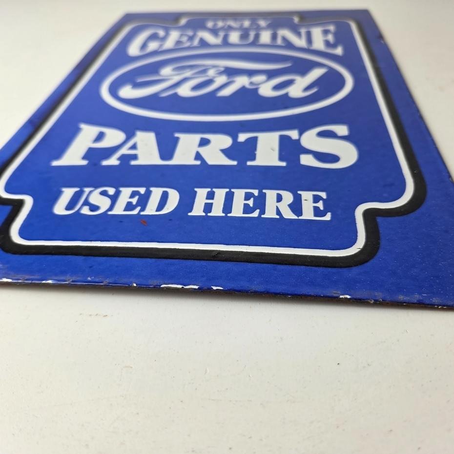 Vintage Ford Motors Sign - Gas Pump Classic Automotive Parts Porcelain Sign - Image 10