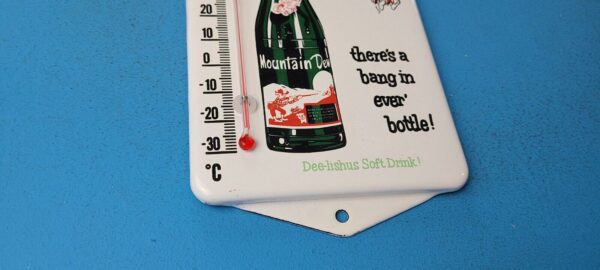 VINTAGE MOUNTAIN DEW PORCELAIN GAS SODA GLASS BOTTLE SODA AD SIGN THERMOMETER 305083940670 6