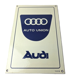 Vintage Audi Sign - Service Sales Automobile Gas Pump Porcelain Sign