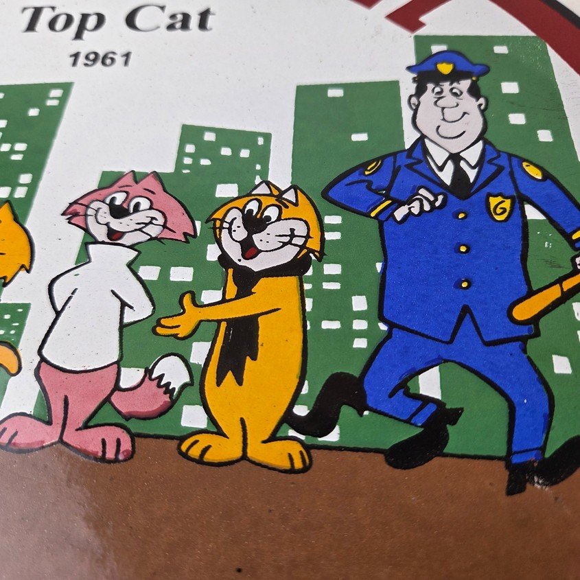 Vintage Bearcat Motor Oil Sign - Gas Service Ethyl Gasoline Porcelain Sign - Image 4