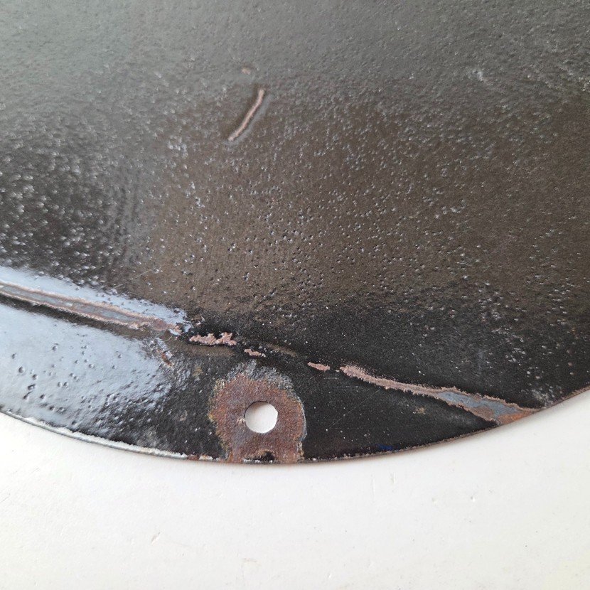 Vintage Chevrolet Sign - Automobilia Donald Duck Garage Porcelain Gas Pump Sign - Image 8