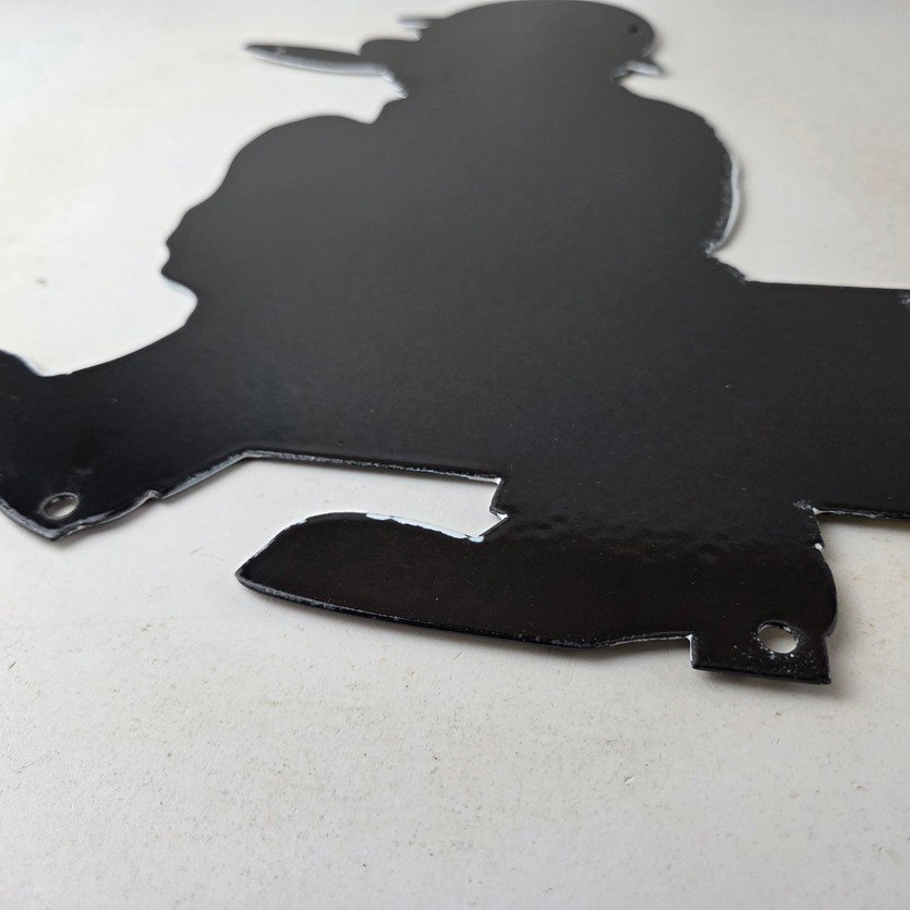 Vintage Chevrolet Sign - Large Porcelain Used Cars Cigar Gas Pump Dealer Sign - Image 9