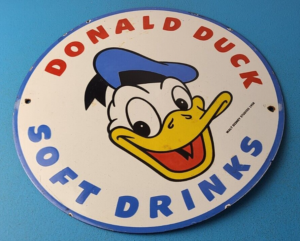 Vintage Donald Duck Soda Porcelain Sign Drink Beverage Gas Service Sign 305874269890