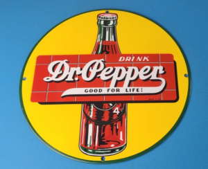 Vintage Dr Pepper Porcelain Soda Sign Beverage Cola Restuarant Bar Gas Sign 305842990390